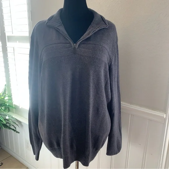 Dockers pull over sweater zipper neck - Picture 1 of 12